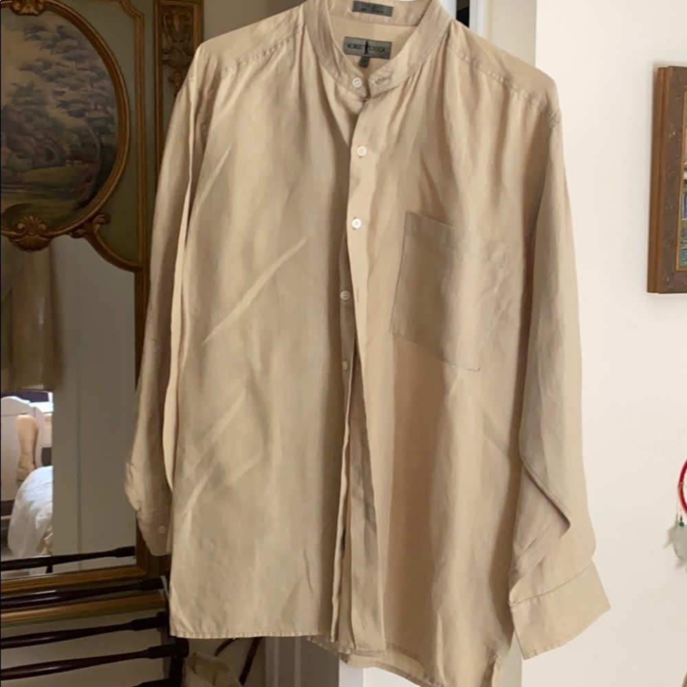 Linen button down